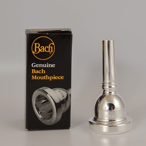 BTBLSMPC Mouthpiece, Trombone Large Shank, Bach Silver Plate