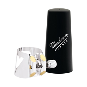 Vandoren LC01P Clarinet Optimum Silver-Plated Ligature & Plastic Cap