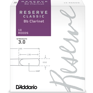 D'Addario Reserve Classic Clarinet Reeds