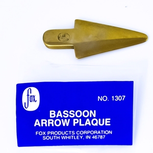 Fox Bassoon Arrow Plaque