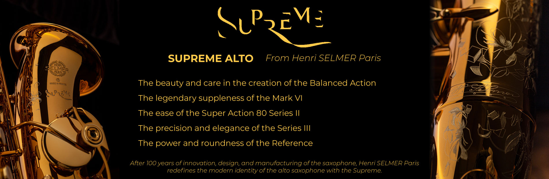 Henri SELMER Paris - Supreme alto saxophone